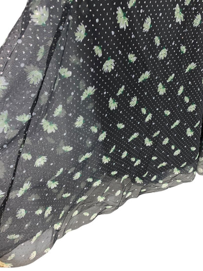 Size 22/24 Cato New Pull On Midi Skirt Black Glittered Tulle