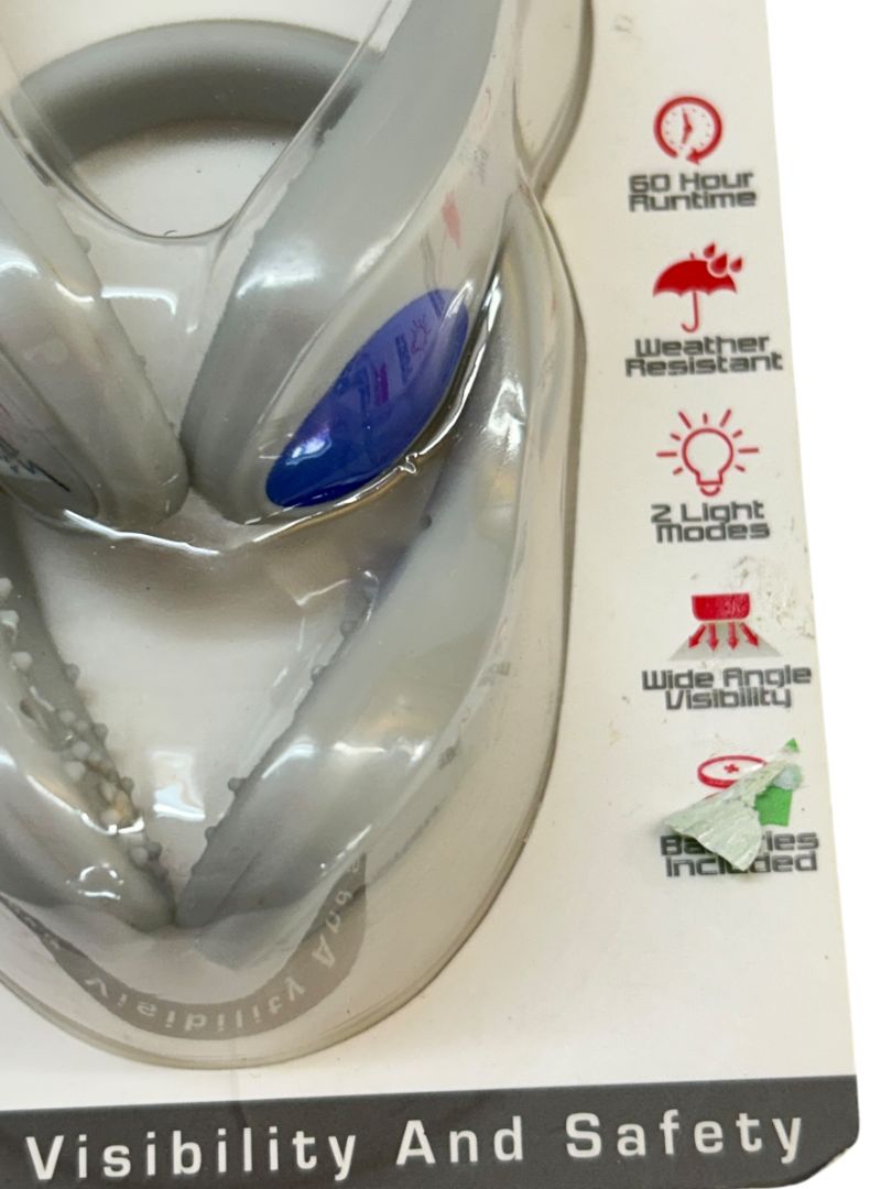 Aduro Sport Color Strides Blue Light Shoe Running Clips Ultra Bright LED New