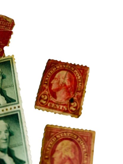 Lot of 19 Vintage Postage Stamps US Estate Found FDR Monroe Washington