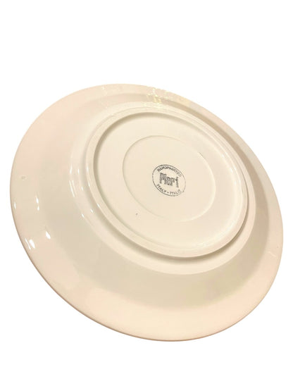 Set of 3 Pier 1 Christmas Tree 9.5" Salad Plates Pottery Christmas