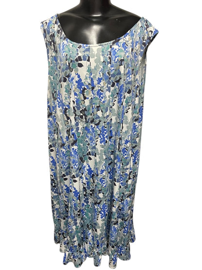 Size 24W Perceptions Woman 2 Piece Dress with Faux Denim Jacket