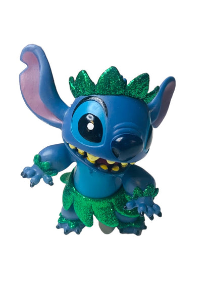 Disney Store Animators Lilo Hawaiian Stitch Figure 3" Hula Green Glitter