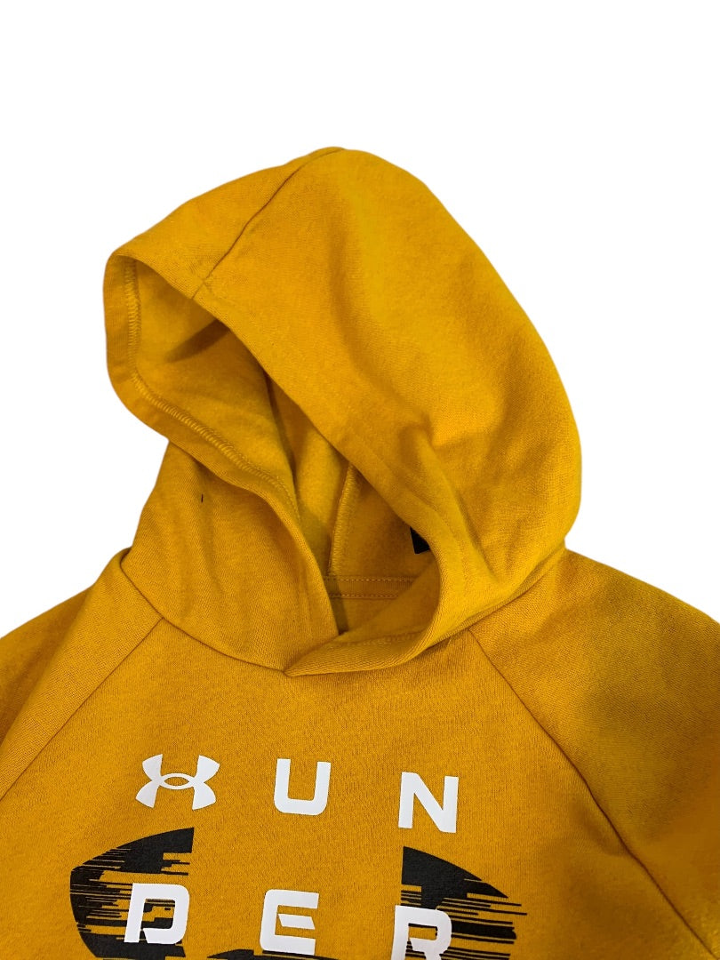 Small Youth Under Armour Boys New Gold Pullover Hoodie Sweatshirt 1357587