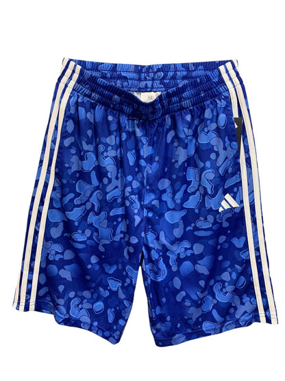 XL (18/20) Adidas New Boys Youth Royal Blue Pull On Shorts AH5709