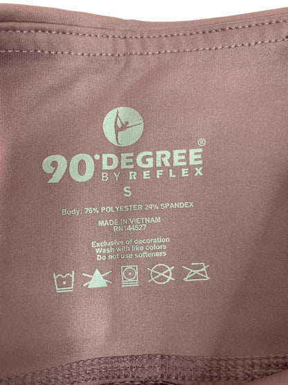 Small 90 Degree by Reflex Womens Mauve Activewear Leggings Ankle