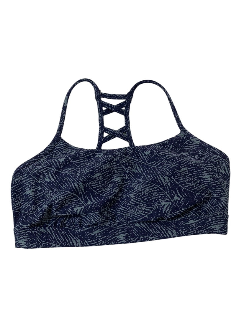 Medium All in Motion Blue Print Sports Bra Removable Pads