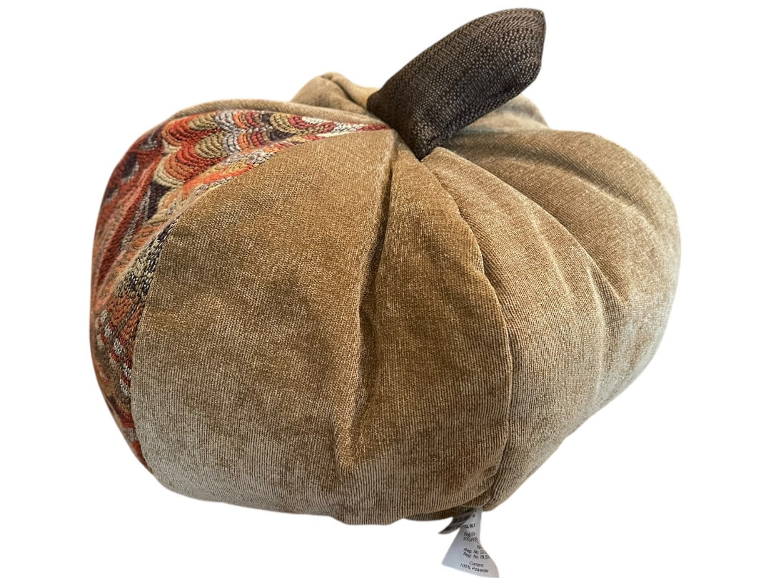 Woof & Poof Harvest Paisley Pumpkin Brown 12 Inch Pillow Accent