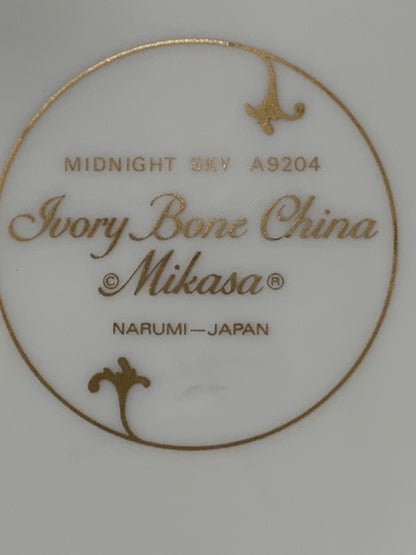 Ivory Bone China Mikasa Midnight Sky Dinner Plate 10.75 Inch