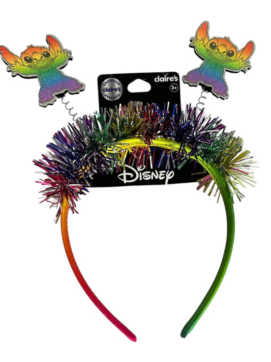 Disney Claires New Bopper Rainbow Headband Stitch