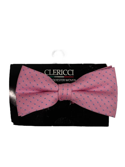 Fashion Banded Bow Tie Pre-Tied Pink Blue Dot Pastel New Adjustable