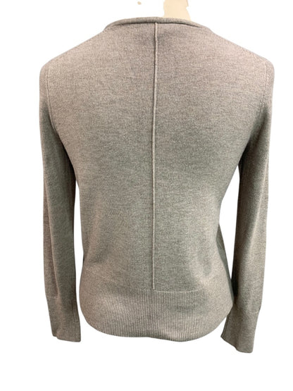 Small Petite Loft Womens Tan Lightweight Sweater V-Neck