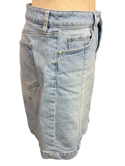 Size 4 Loft Jean Skirt Light Wash Denim 17 Inch Length