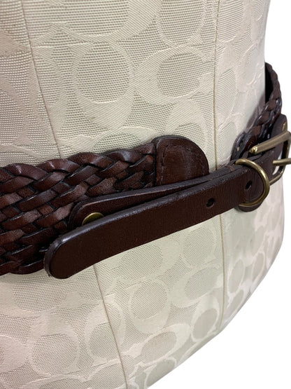Small (29-30") Loft Womens Brown Woven Leather Belt 2 Inch Width