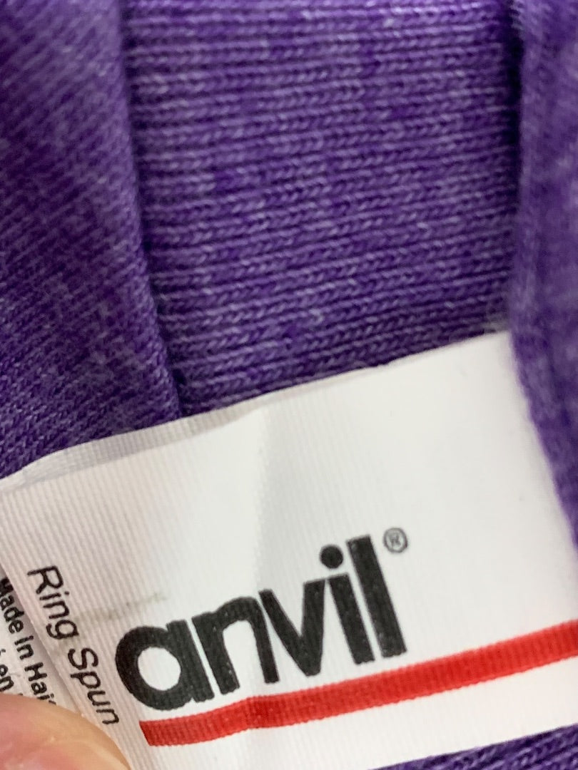Small Anvil The Famous Grouse Purple Heathered Tshirt Unisex