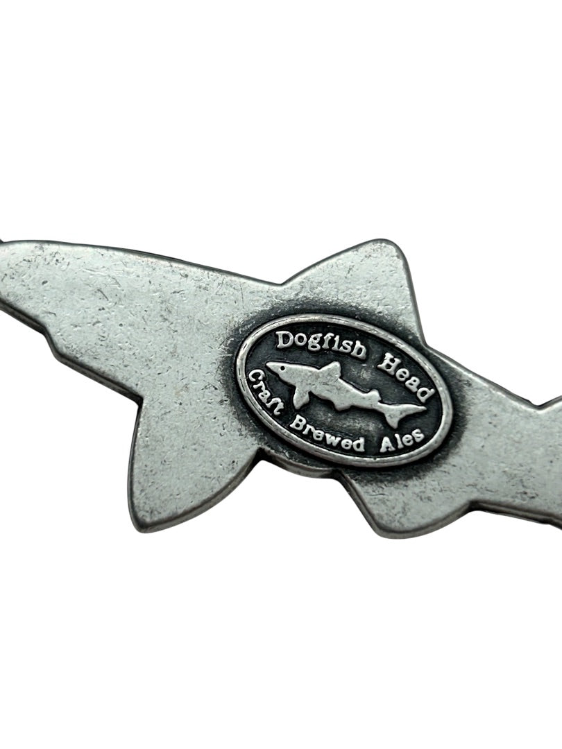 Dogfish Head Ale Silvertone Keychain Bottle Opener Keyring 5"