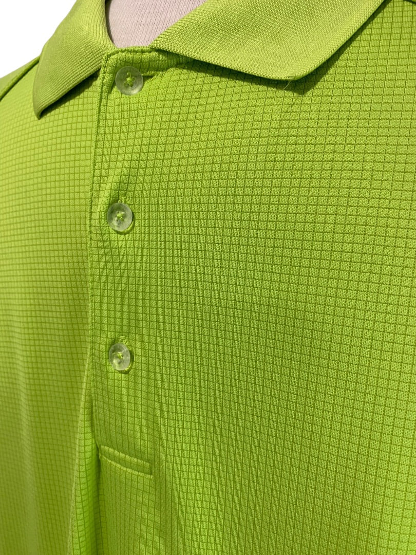 XL Slazenger Mens Polo Golf Shirt Short Sleeve Lime Green