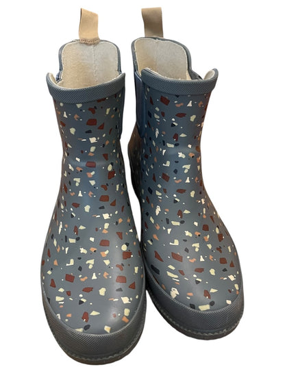 Size 8 Lucky Brand Reigney Terrazzo Rain Ankle Boot Blue Womens