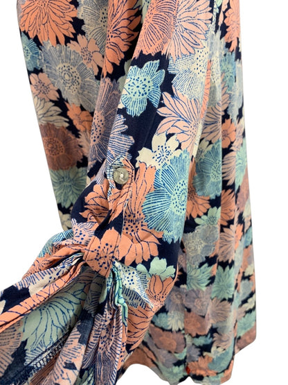 XL Josie Natori Pullover Womens Pullover Coverup Floral Sheer