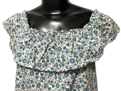 XXS J. Crew Tiered Ruffled Lined Floral Mini Skirt AY478