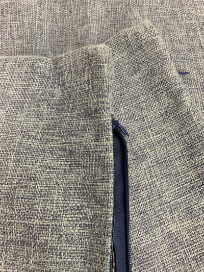 Set of 2 Woven Muted Purple 16" Pillow Cover Zip Closure