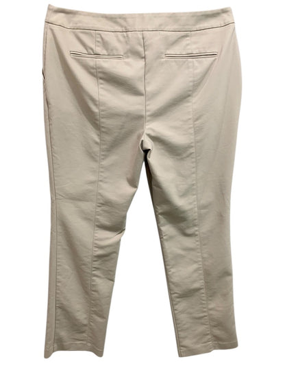 Size 14 (2.5) Chicos Womens So Slimming Tan Pants Stretch Straight Leg
