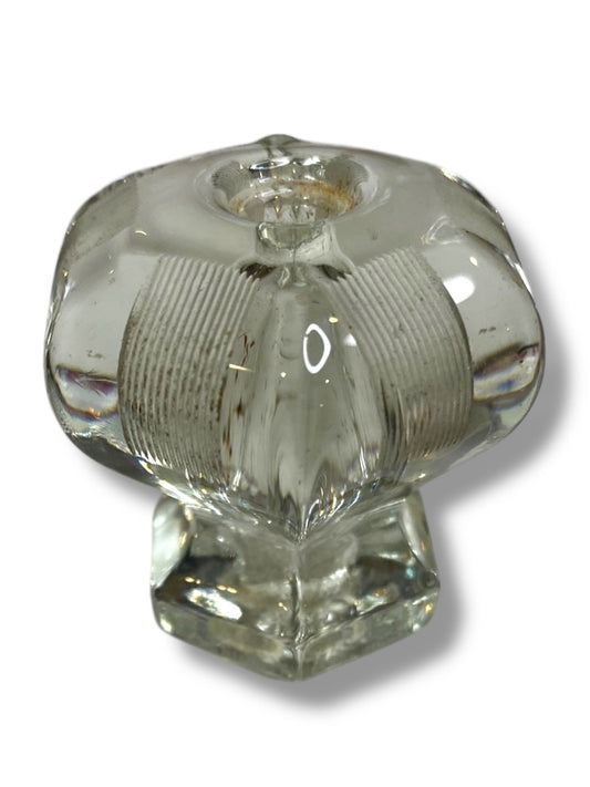 Glass Antique Drawer Knob Pull Clear 39mm 1.5" No Hardware