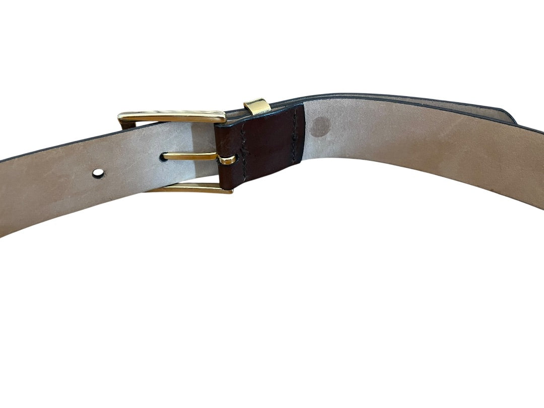 Size 36 Pierre Cardin Brown Soft Touch Cowhide Belt 1.2" width