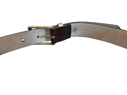 Size 36 Pierre Cardin Brown Soft Touch Cowhide Belt 1.2" width