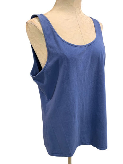 Size 2XL Duluth Trading Co Womens Blue Tank Top Shirt