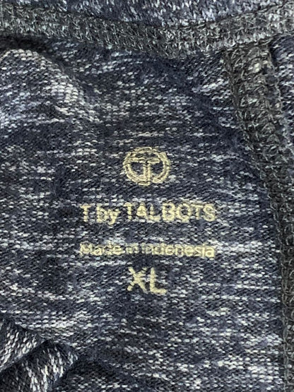 XL T by Talbots Womens Navy Blue Casual Marled Knit Sweater