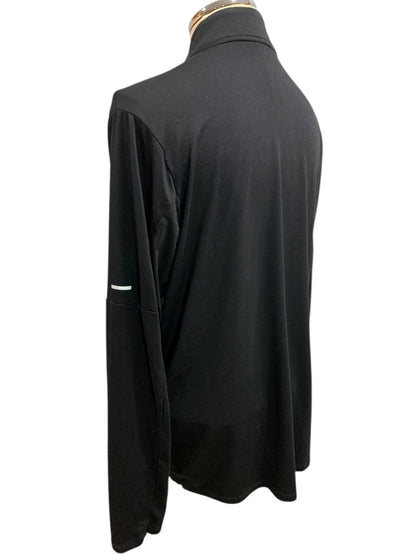Large Nike Running Dri-Fit Mens Black 1/2 Zip Shirt Element DD4756