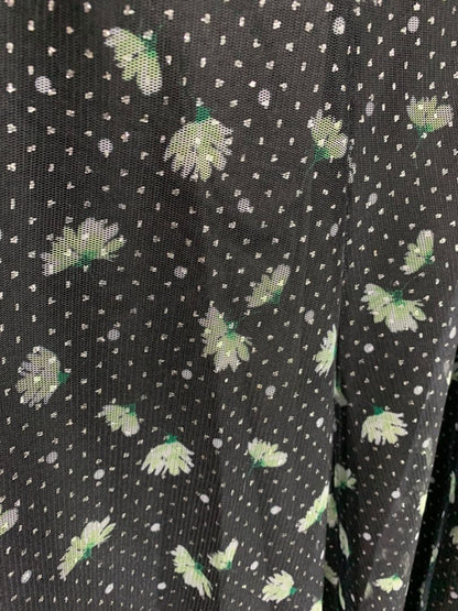 Size 22/24 Cato New Pull On Midi Skirt Black Glittered Tulle