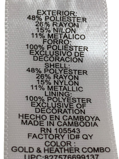 Size 2X Daisy Fuentes Woman Shift Tunic Dress Metallic Overlay