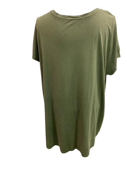 3X Torrid Green V-Neck Short Sleeve Womens Classic Fit Tshirt