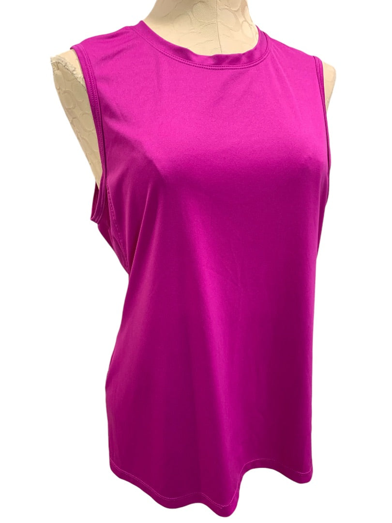 XL RBX Womens Fuchsia Activewear Tank Top Sleeveless Work Out Shirt