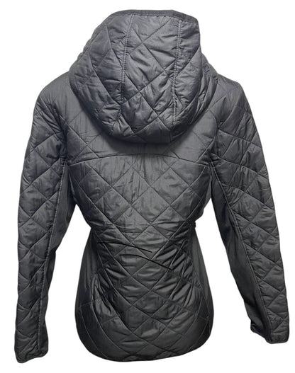 Medium Skechers Light Quilted Womens Hooded Zip Jacket Black