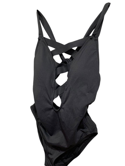 Size 0 La Blanca New Womens Strappy Cutout One Piece Swimsuit Black