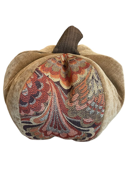 Woof & Poof Harvest Paisley Pumpkin Brown 12 Inch Pillow Accent