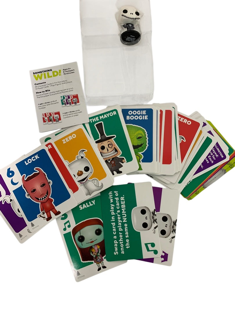 Nightmare Before Christmas Something Wild Card Game Funko Ages 6+ and 2-4 Players
