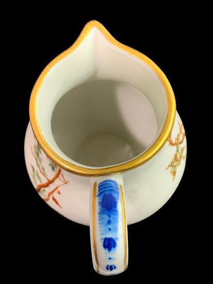 1980s Frankin Mint Fine Porcelain Creamer Collection Asian Farm Scene 4 Inch