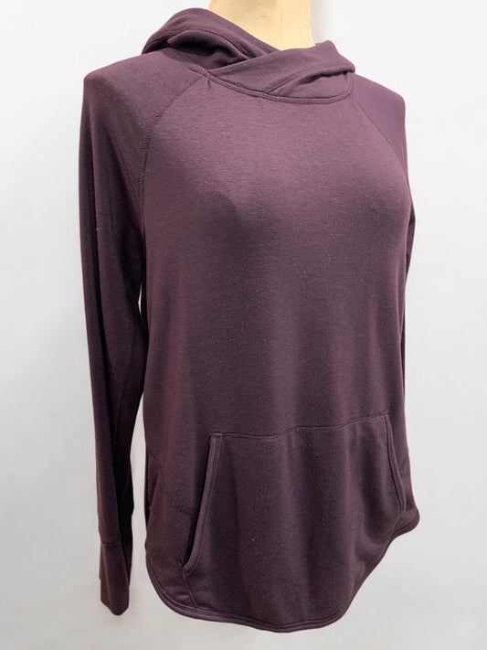 Medium Yogalicious Womens Purple Soft Pullover Hoodie Shirt