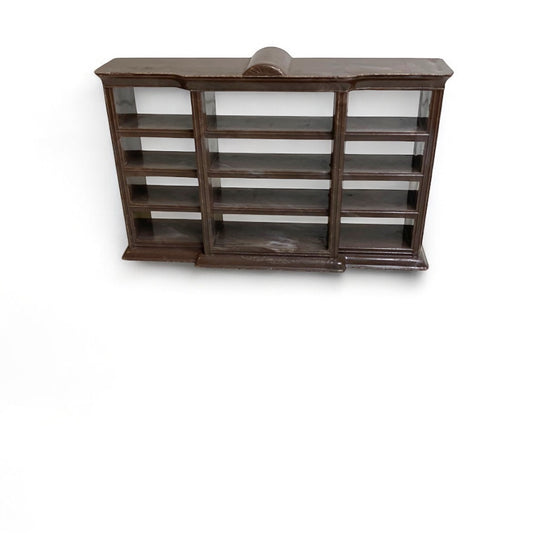 1950s Plasco Brown Miniature Dollhouse Hutch 1:18 Scale