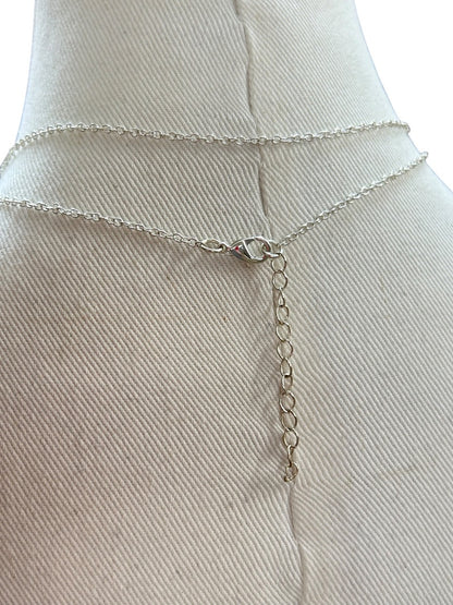 Turquoise Pendant Necklace Silverone 35 Inch Lobster Clasp