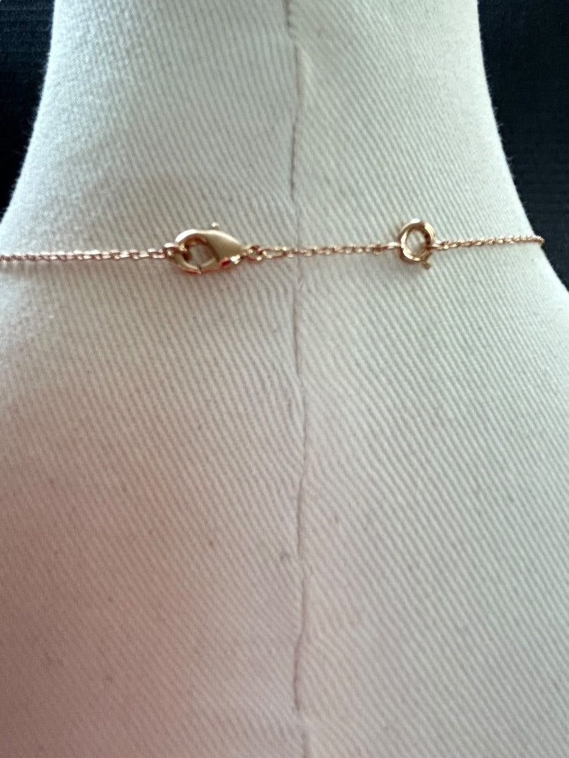 Copper Color 18 Inch Necklace 2 Inch Drop Pendant Extender