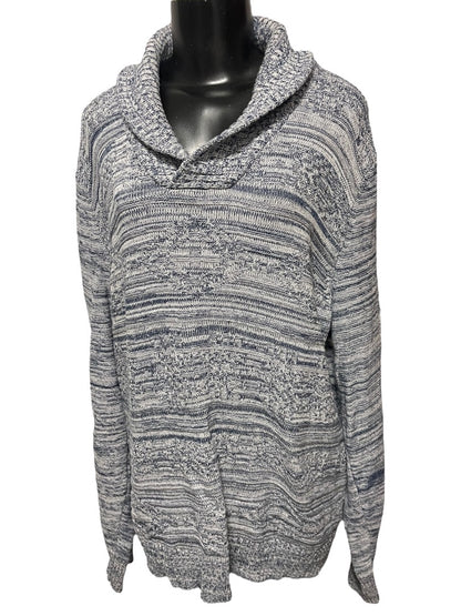 XXL American Rag Cie Womens Long Sleeve Sweater Marled Blue Pullover