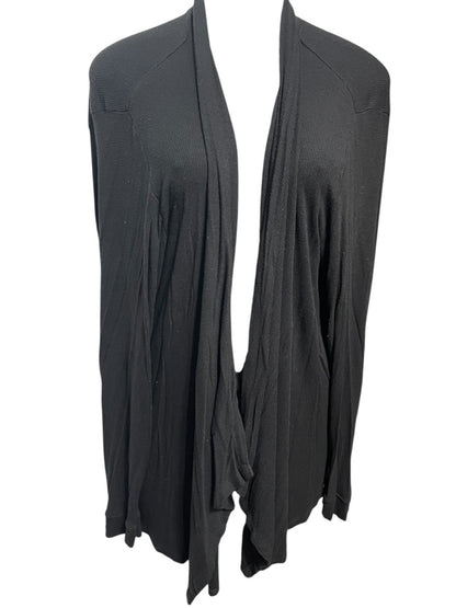 3X INC International Concepts Black Long Sleeve Womens Soft Knit Cardigan