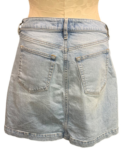 Size 4 Loft Jean Skirt Light Wash Denim 17 Inch Length