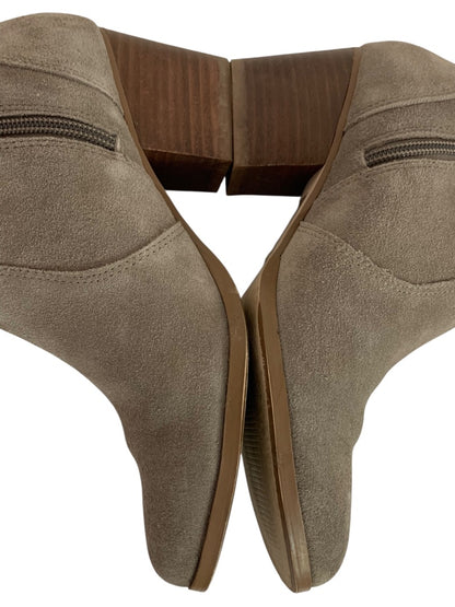 Size 6 Sole Society Womens Suede Knee Boots Mushroom Erika 2.5" Block Heel