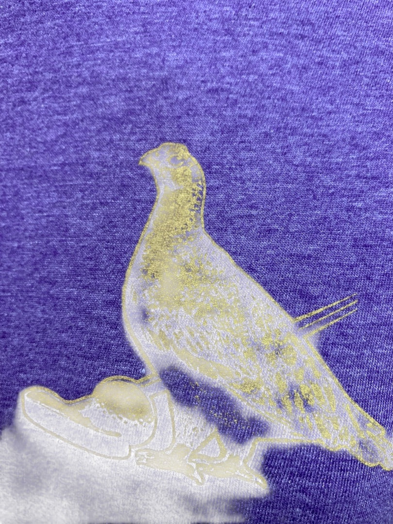 Small Anvil The Famous Grouse Purple Heathered Tshirt Unisex