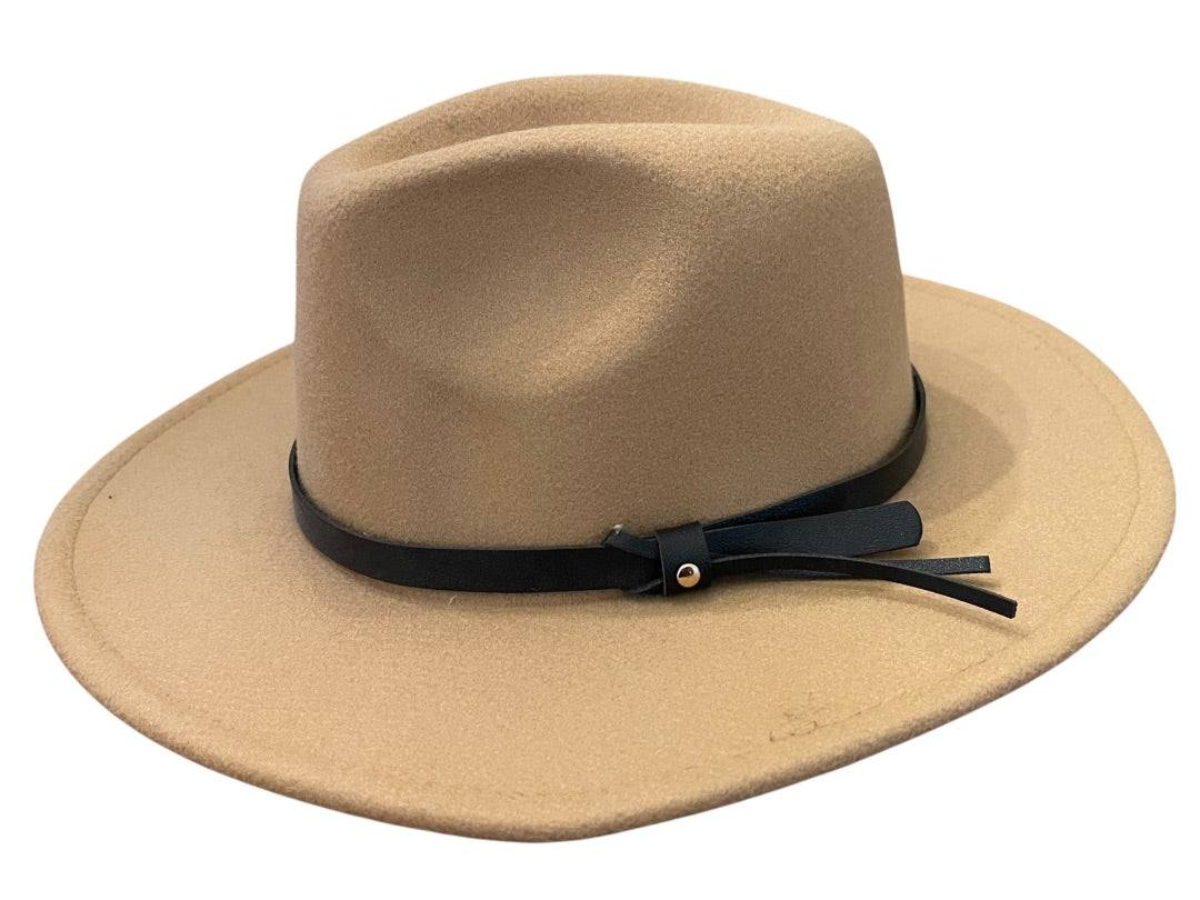 One Size San Diego Hat Womes Classic Felt Fedora Taupe New